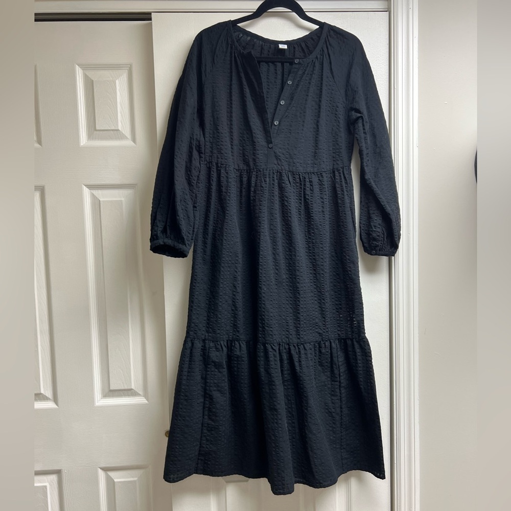 Old Navy Elegant Black Long Sleeve Dress